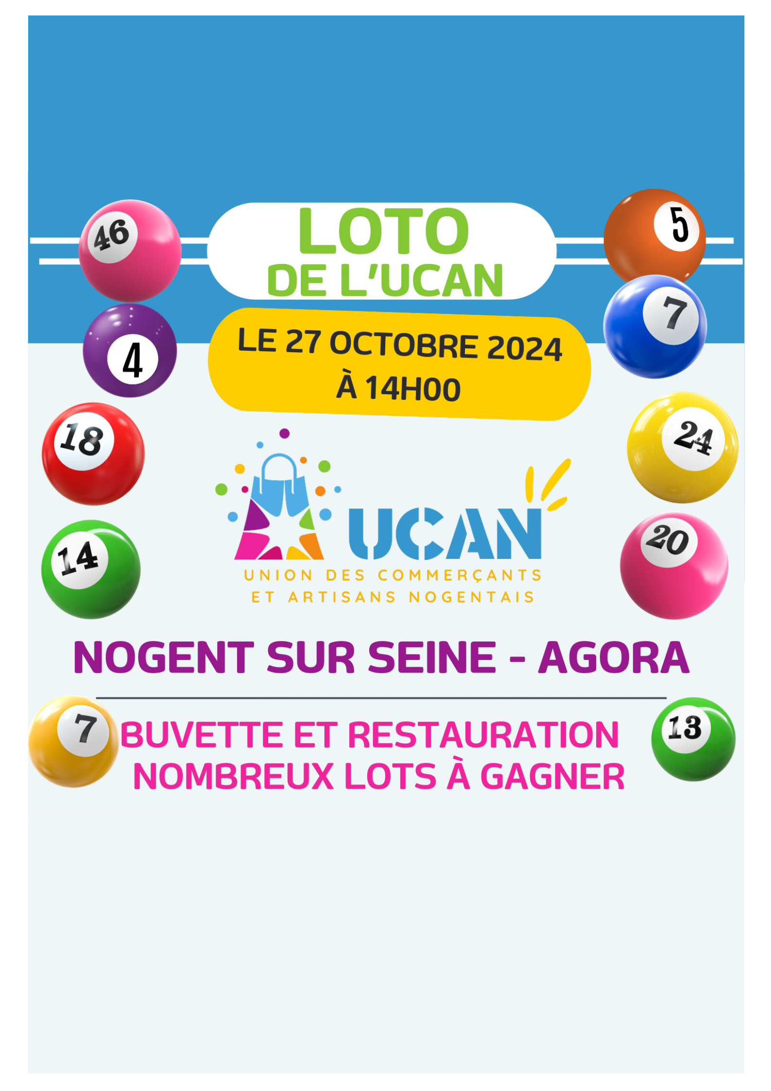 loto organisé par les commerçants de nogent sur seine, aube