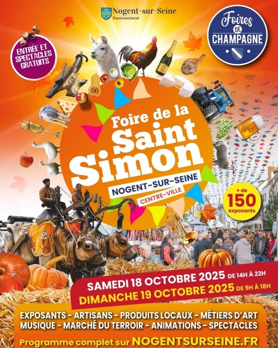 foire de la saint simon à nogent sur seine dans l'aube